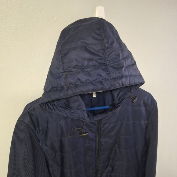 Vince Camuto Blue Jacket Full Zip Mens Large Hooded Pockets Hiking Camp Outdoors - Picture 5 of 12
